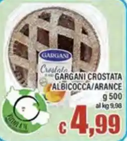 Top Supermercati Gargani crostata albicocca/arance offerta