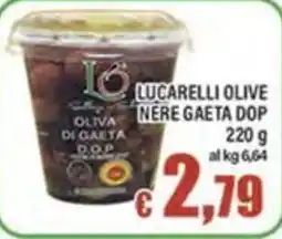 Top Supermercati Lucarelli olive nere gaeta dop offerta