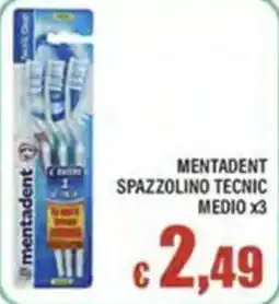 Top Supermercati Mentadent spazzolino tecnico medio offerta