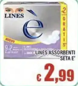 Top Supermercati Lines assorbenti seta e' offerta