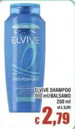 Top Supermercati Elvive shampoo/balsamo offerta