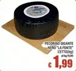 Top Supermercati Pecorino gigante nero la fonte offerta