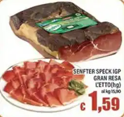 Top Supermercati Senfter Speck IGP Gran Resa offerta
