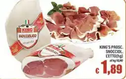 Top Supermercati King's prosciutto snocciolato offerta
