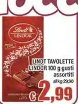 Top Supermercati Lindt Lindor offerta