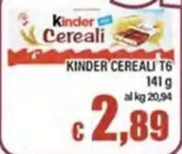 Top Supermercati Kinder Cereali offerta