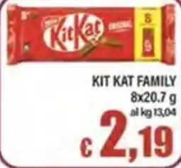 Top Supermercati Kit Kat Family offerta