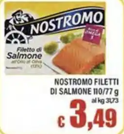 Top Supermercati Nostromo filetti di salmone offerta