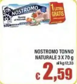 Top Supermercati Nostromo tonno naturale offerta