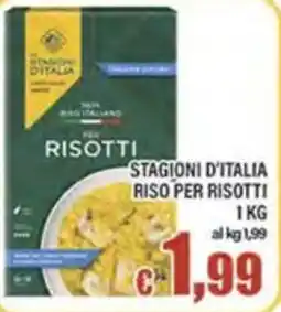 Top Supermercati Stagioni d'Italia riso per risotti offerta