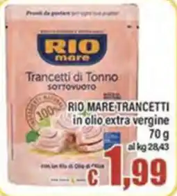 Top Supermercati Rio mare Trancetti di Tonno Sottovuoto offerta