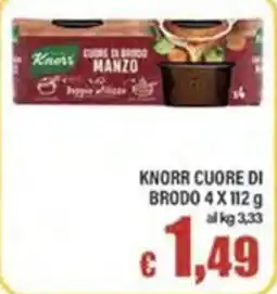 Top Supermercati Knorr cuore di brodo manzo offerta