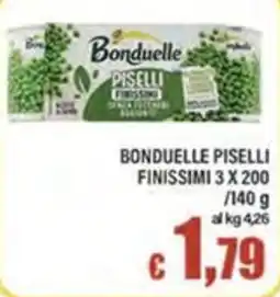 Top Supermercati Bonduelle piselli finissimi offerta