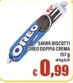 Top Supermercati Saiwa biscotti Oreo doppia crema offerta