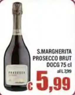 Top Supermercati S.Margherita Prosecco Brut DOCG offerta
