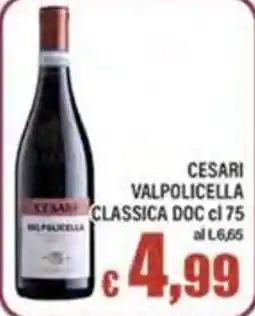 Top Supermercati Cesari Valpolicella Classica DOC offerta
