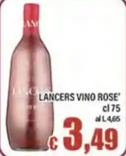 Top Supermercati Lancers vino rose' offerta