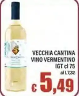 Top Supermercati Vecchia Cantina Vino Vermentino offerta