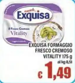 Top Supermercati Exquisa formaggio fresco cremoso vitality offerta
