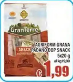 Top Supermercati Agriform Granapadano Dop Snack offerta