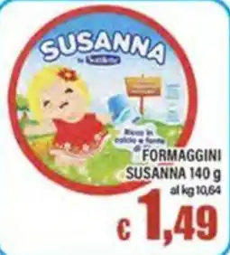 Top Supermercati Formaggini Susanna offerta