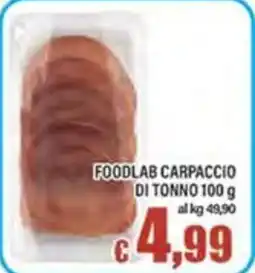 Top Supermercati Foodlab carpaccio di tonno offerta