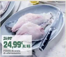 Banco Fresco Filetto di orata di allevamento offerta