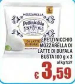 Top Supermercati Pettinicchio Mozzarella di latte di bufala offerta