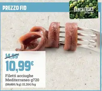 Filetti acciughe Mediterraneo