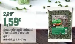 Banco Fresco Spaetzle agli spinaci Pastificio Treviso offerta