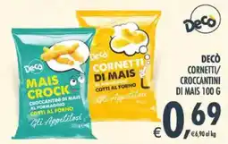Decò Local Decò Cornetti/ Croccantini di mais offerta