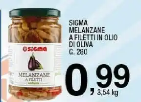 Sigma Sigma melanzane a filetti in olio offerta