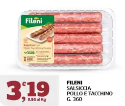 Il Punto Sigma Fileni Salsiccia Pollo e Tacchino offerta