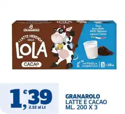 Il Punto Sigma Granarolo latte e cacao offerta