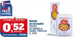 Il Punto Sigma Russo di Cicciano pasta di semola varie trafile offerta