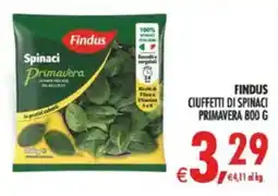 Decò Local Findus Ciuffetti di spinaci primavera offerta