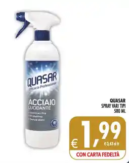 Deco Superstore Quasar acciaio lucidante offerta