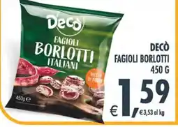 Deco Superstore Decò fagioli borlotti italiani offerta