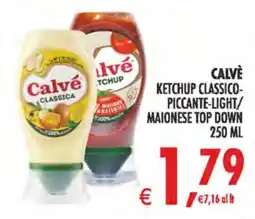 Deco Superstore Calvé ketchup classico-piccante-light/maionese top down offerta