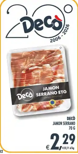 Deco Superstore Decò Jamon Serrano offerta
