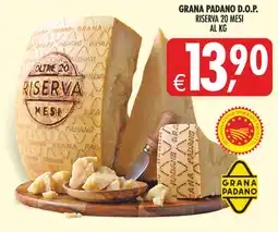 Deco Superstore Grana Padano D.O.P. Riserva 20 mesi offerta