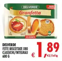 Deco Superstore Delverde fette biscottate classiche offerta