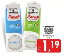 Deco Superstore Granarolo latte Accadi parzialmente scremato offerta