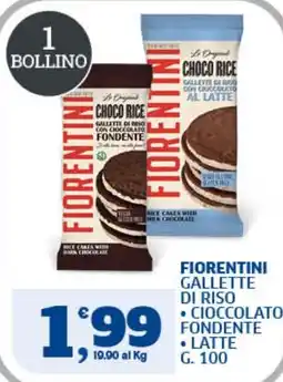 Il Punto Sigma Fiorentini gallette di riso cioccolato fondente offerta