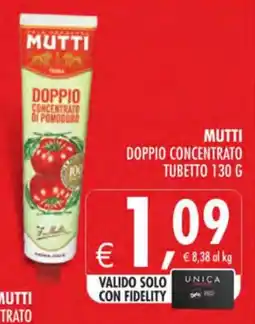 Deco Superstore Mutti doppio concentrato di pomodoro offerta