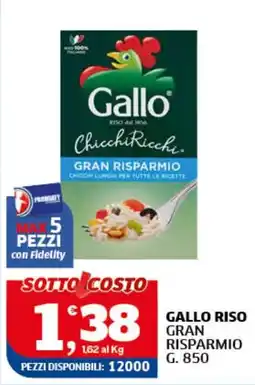Il Punto Sigma Gallo riso gran risparmio offerta