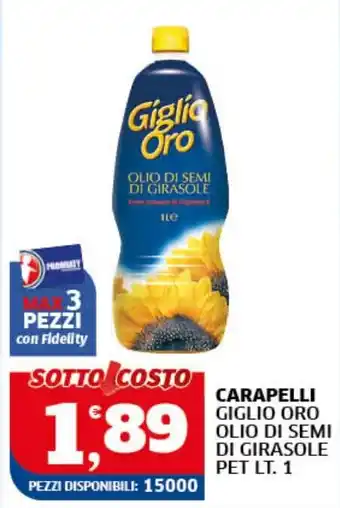 CaraPelli Giglio Oro olio di semi di girasole