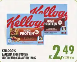 Deco Superstore Kellogg's Barretta High Protein Cioccolato/Caramello offerta