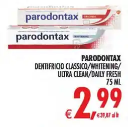 Deco Superstore Parodontax dentifricio classico/whitening/ultra clean/daily fresh offerta