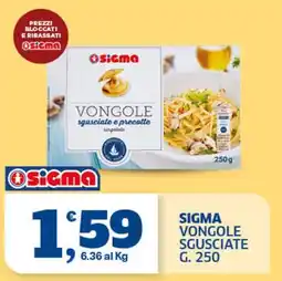 Il Punto Sigma Sigma vongole sgusciate e precotte offerta